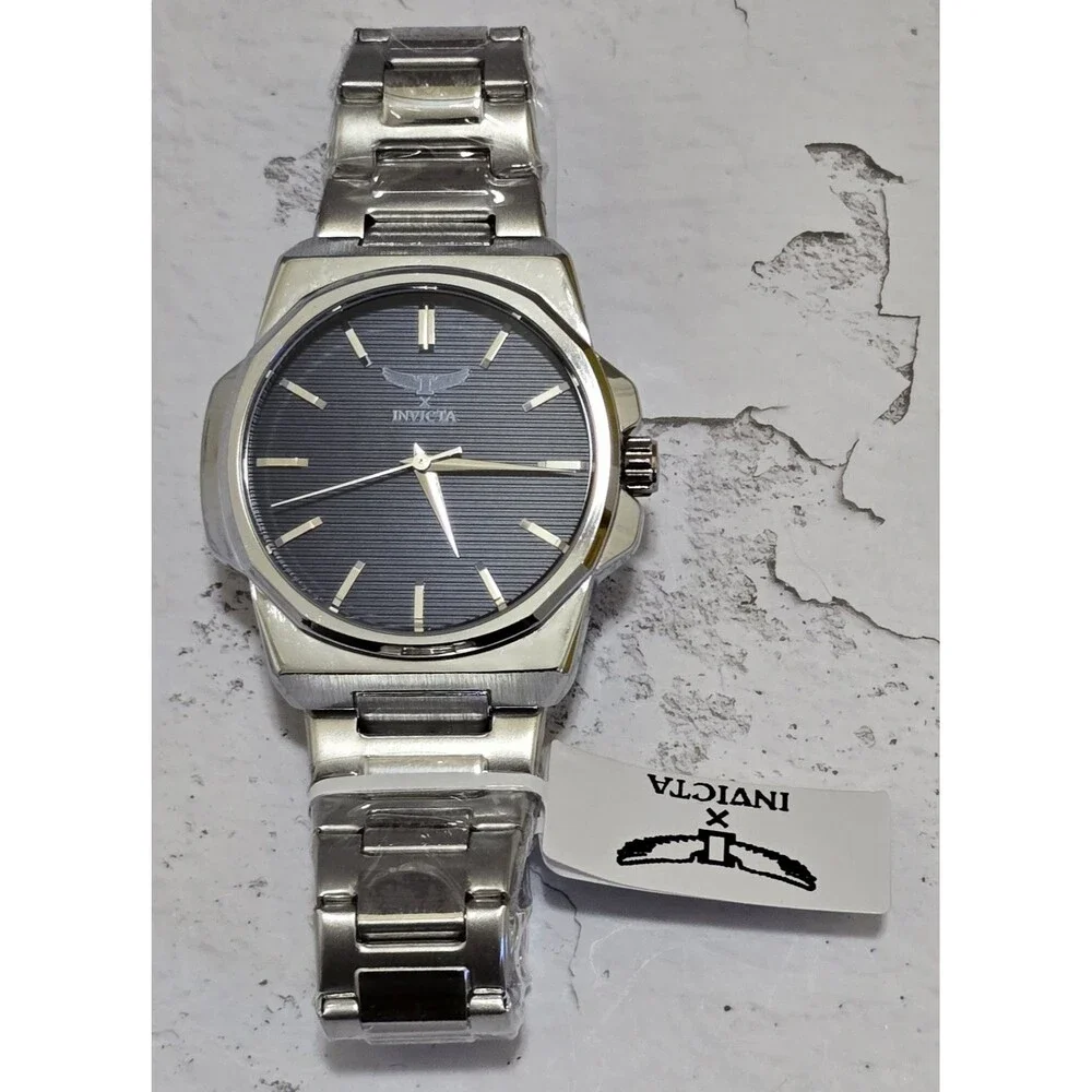 Invicta Specialty Men's Watch 44mm Navy Blue Dial Silver 69970 Brand New